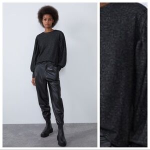 NWT. Zara Voluminous Sleeves Sweater. Size S.